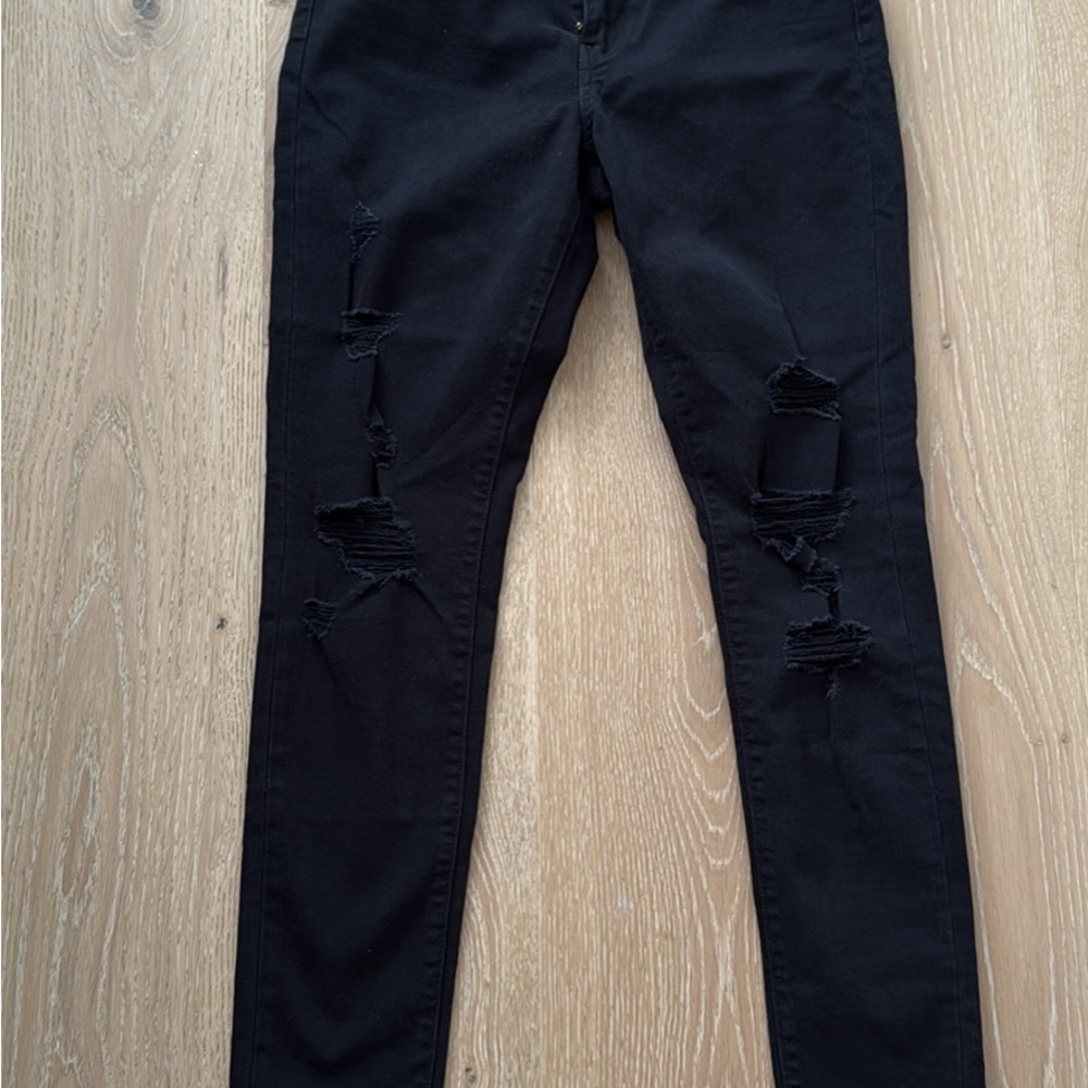 Levi's Black Distressed Skinny Jeans for Women Size29